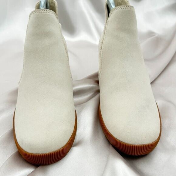 Sorel Out N About Wedge II White Waterproof Slip-On Shoes Booties Women Size 7 - Picture 8 of 16